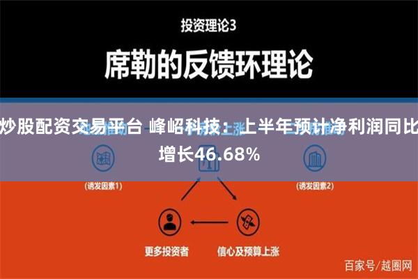 炒股配资交易平台 峰岹科技：上半年预计净利润同比增长46.68%