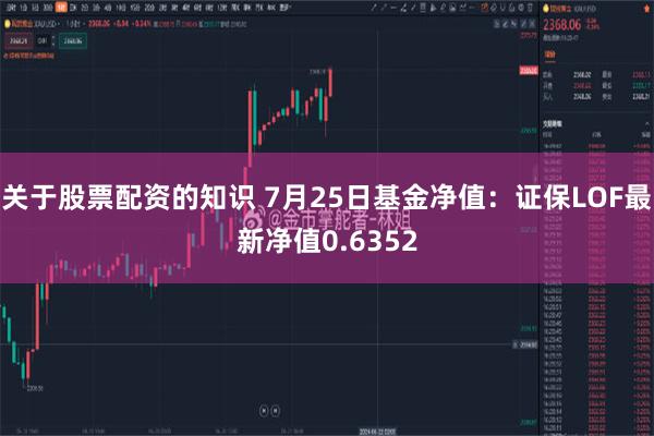 关于股票配资的知识 7月25日基金净值：证保LOF最新净值0.6352