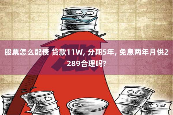 股票怎么配债 贷款11W, 分期5年, 免息两年月供2289合理吗?