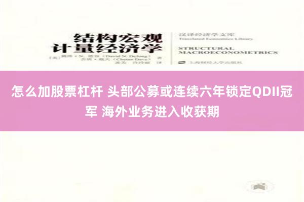 怎么加股票杠杆 头部公募或连续六年锁定QDII冠军 海外业务进入收获期